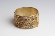 Filigree-decorated bracelet, gilded silver.