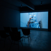 Gegé M'bakudi, Azul Luanda, The Museum of African Art, photo: Emma Szabó