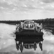Ferrying across the White Nile. Photo: Koloman Trčka. Uganda, 1937–1939. Negative / Image 498.