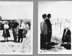 Veda Zagorac and Zdravko Pečar at Tunisian-Algerian border (1958). Photogtaphed by Stevan Labudović.